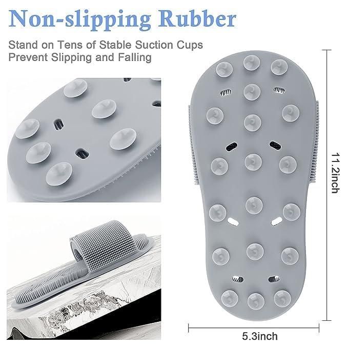 Shower Foot Scrubber with Non-Slip Suction Cups